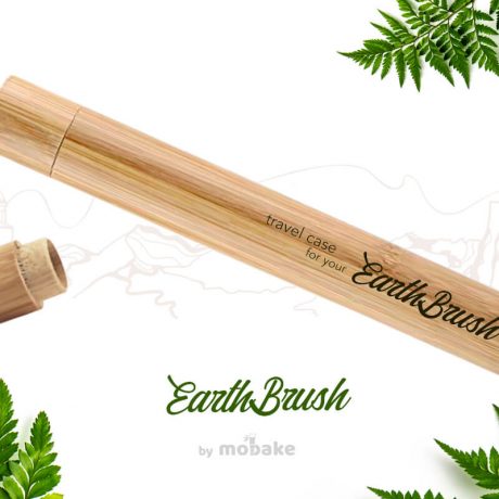 bambusová cestovná tuba, tuba earthbrush, mobake, travel case, bamboo travel case, mobake cestovna tuba, bamboo toothbrush tube