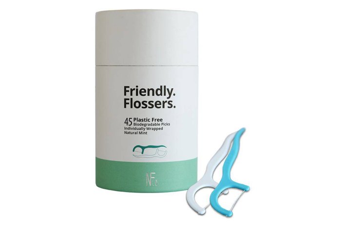 NFco. Dentální nit s párátkem Friendly Flossers 45 ks