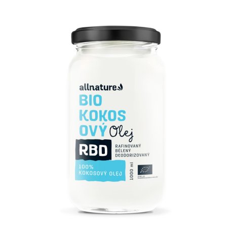 Allnature RBD Kokosový olej BIO bez parfemace 1000 ml | Mobake.sk