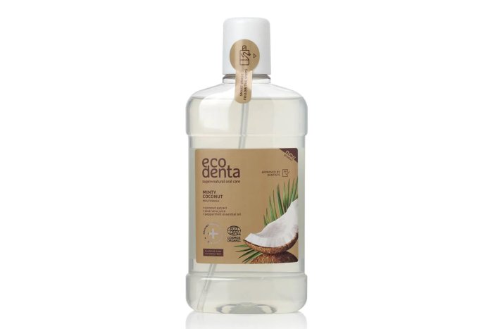 Ecodenta Ústní voda s kokosem, aloe vera a mátovým olejem 500 ml | Mobake.sk