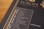 Stírací mapa Evropy A1 - dárková tuba